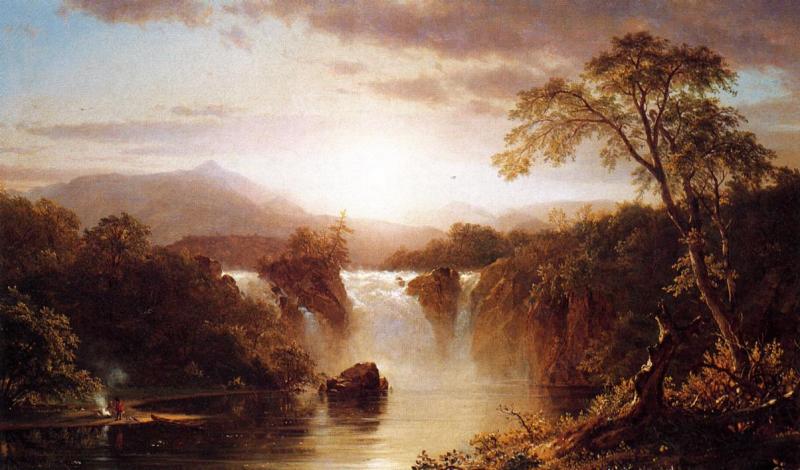 Landscape with Waterfall